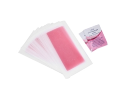 2026 12 unidades de tiras de cera depilatória macias e flexíveis para pernas, mãos e axilas, com aroma de rosa vermelha.