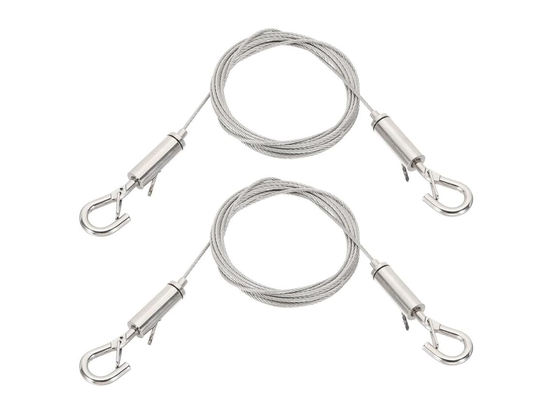 Jkapcyjfhf Kit Com 2 Peças De Fio Ajustável Alta Resistência Pendurar Quadros, 3 Metros X 1, 5mm