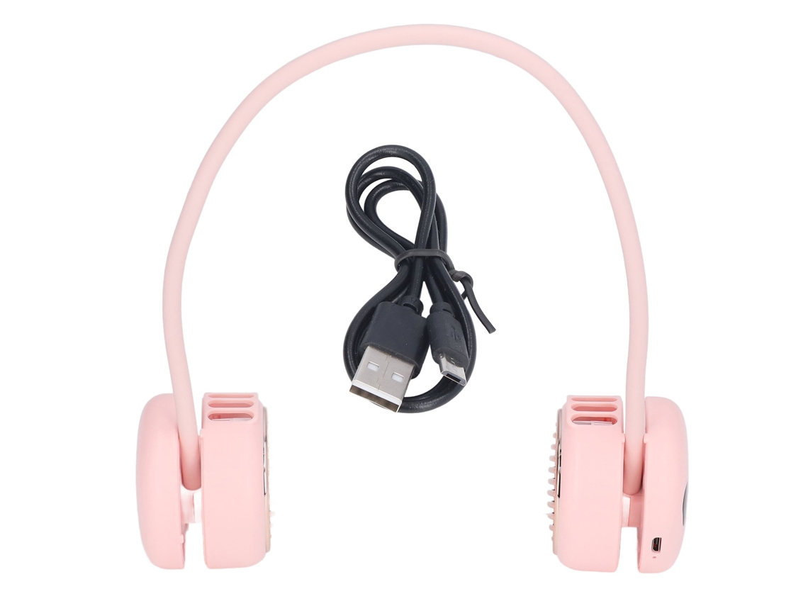 Vantilador de Pescoço LAXISCREED 5 Velocidades Usb Rosa