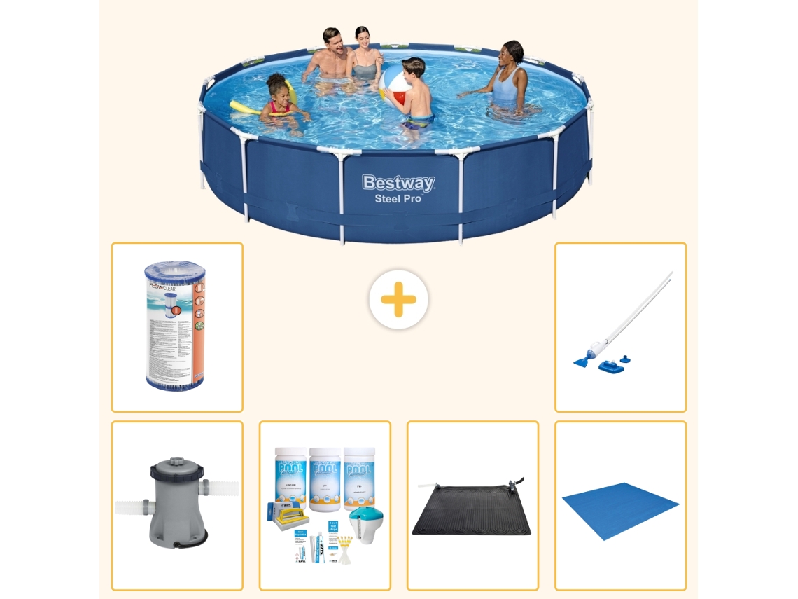 Bestway Piscina Bestway Steel Pro Redonda - 396x84 Cm - 7-peças S22110