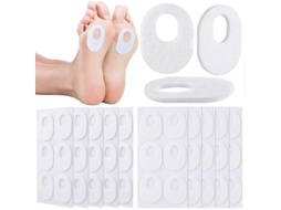 60 Plantillas De Callos De Lana Suave En Forma Ovalada Para Aliviar Dolor Y Presión En Los Pies