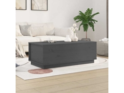 Vidaxl Mesa De Centro 100x50x35 Cm Pinho Maciço Cinza