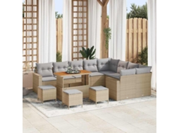 Vidaxl Conjunto De Sofá De Jardim 14 Unid. 11-número De Lugares
