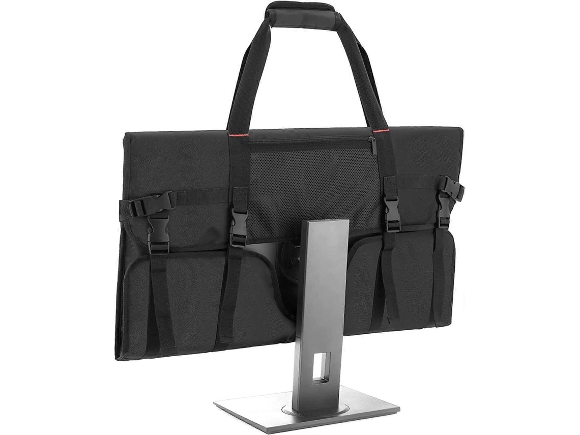 Bolsa De Transporte Para Monitores De 27 Polegadas, Com Forro De Veludo Acolchoado, Cor Preta.