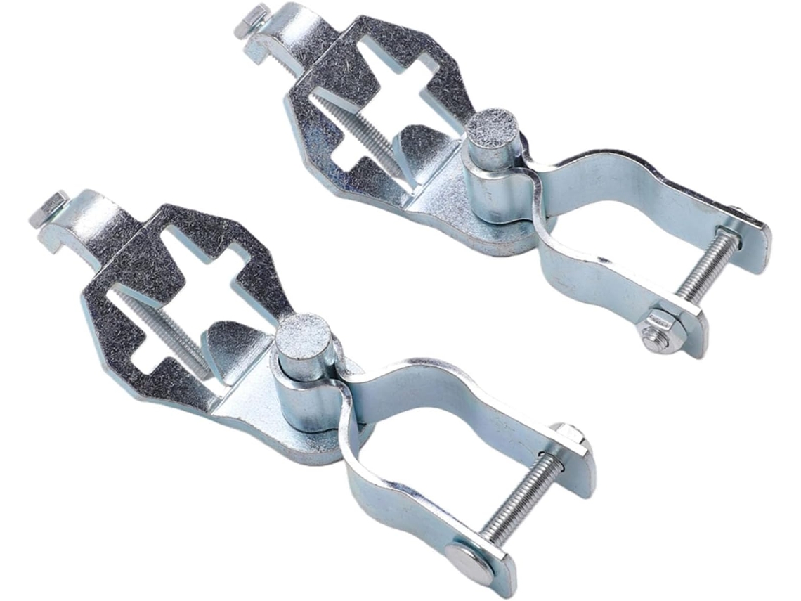 Kit De Dobradiças Galvanizadas Yunir Para Portão Com Poste Em T, Pacote Com 2 Unidades, Abertura De 200°, Dobradiça