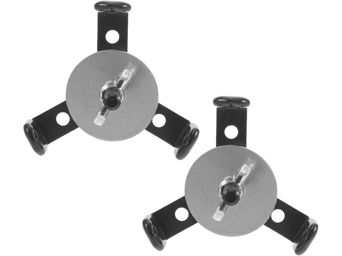 Conjunto De 2-suportes Para Exibição Capacetes Futebol Americano, Solução De Proteção Segura Em Alumínio Preto, Montados