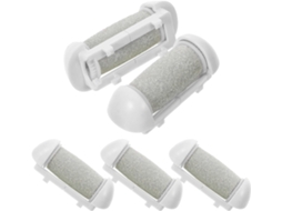 Conjunto De 5 Cabeças De Substituição Para Lixa Elétrica De Pés, Em Plástico, Fácil De Usar.