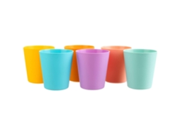 Conjunto 6 Copos Reutilizáveis 250ml Colors KASA 1 un