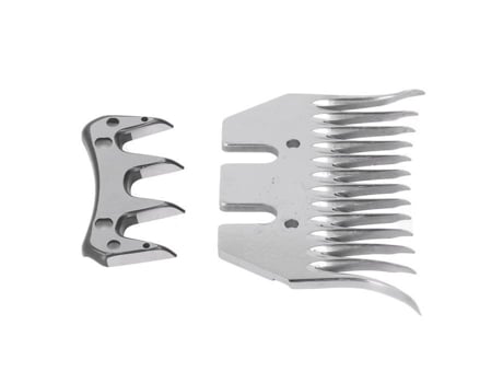 LUA - Tesoura de ovelha Lâmina Tesoura de ovelha Lâmina curvada 13 dentes Lã Clipper Pente Cortador Kit de acessórios VBESTLIFE