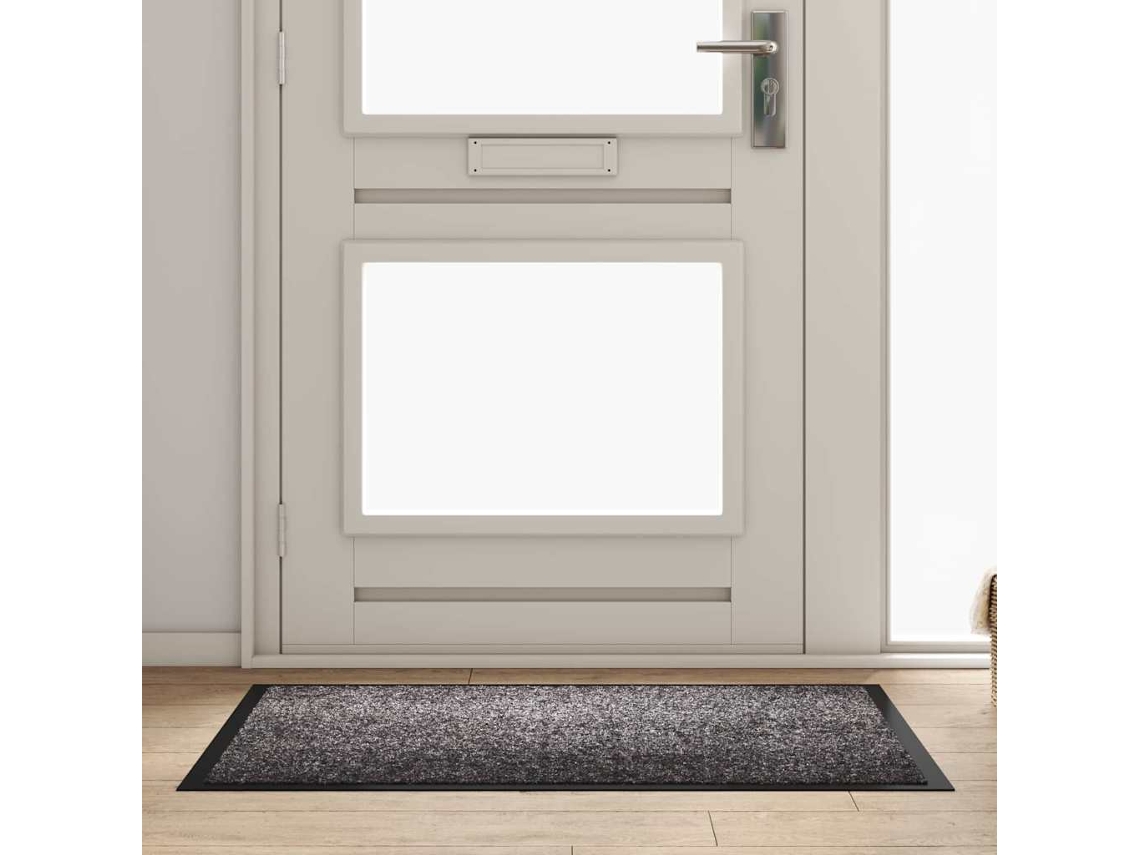 Vidaxl Tapete De Entrada Cinzento-claro 60 X 40 X 1.2 Cm