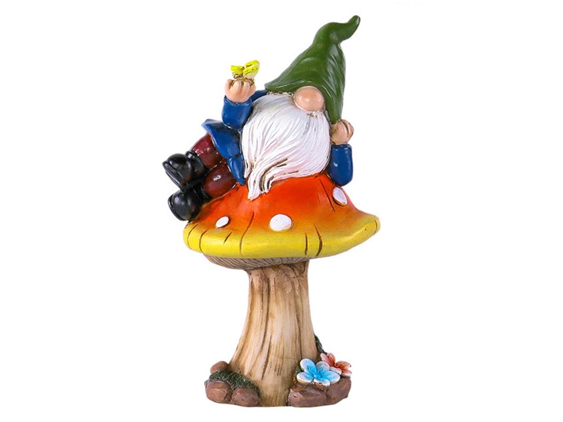 Estátua De Gnome Para Decoração De Jardim E Figura