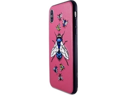 Capa iPhone X, XS BENJAMINS Fly Rosa