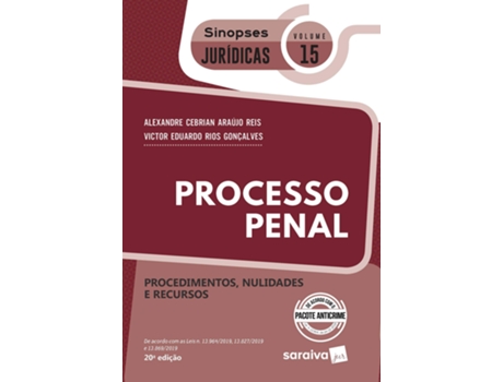 Livro Processo Penal Procedimentos, Nulidades E Recursos - Coleção Sinopses Juridicas - Volume 15 de Victor Eduardo Rios (Português do Brasil)