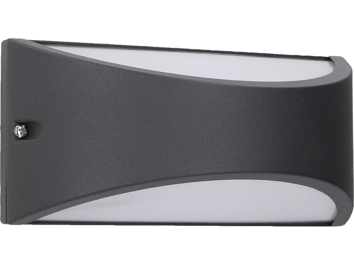 Forlight Kapa - Aplique 220x10x100mm, Alumínio, Cor Preto, Led, Máx 10.3w, Ip54