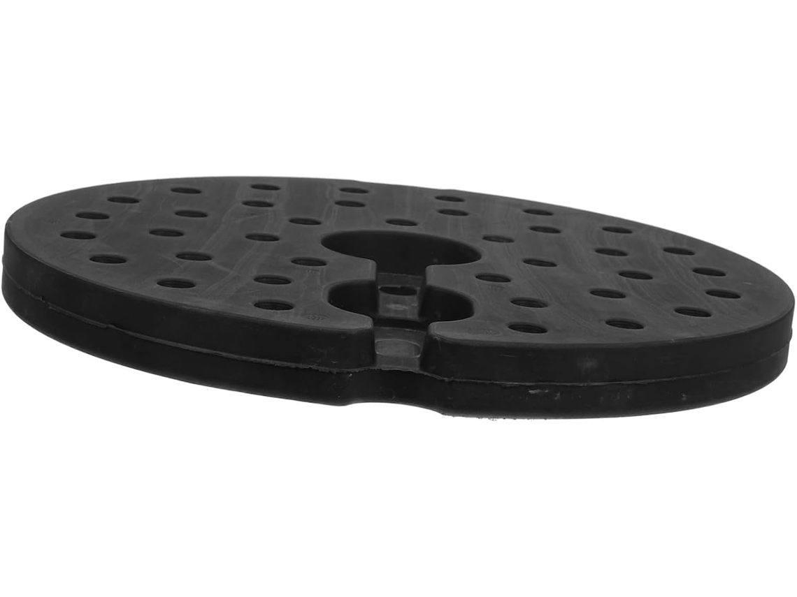 Base De Luminária De Chão Moderna E Simples Em Plástico Preto Com Peso.