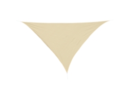 Toldo Solar Triangular 4x4x4m Vela de Sombreamento em Pe e Aço Amarelo