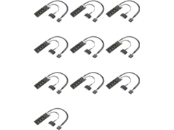 Divisor De Cabeçalho Usb 9 Pinos (10 Unidades) Com Cabo Alimentação