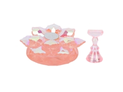 Suporte magnético para prática de unhas postiças, ideal para manicure e exibição, rosa.