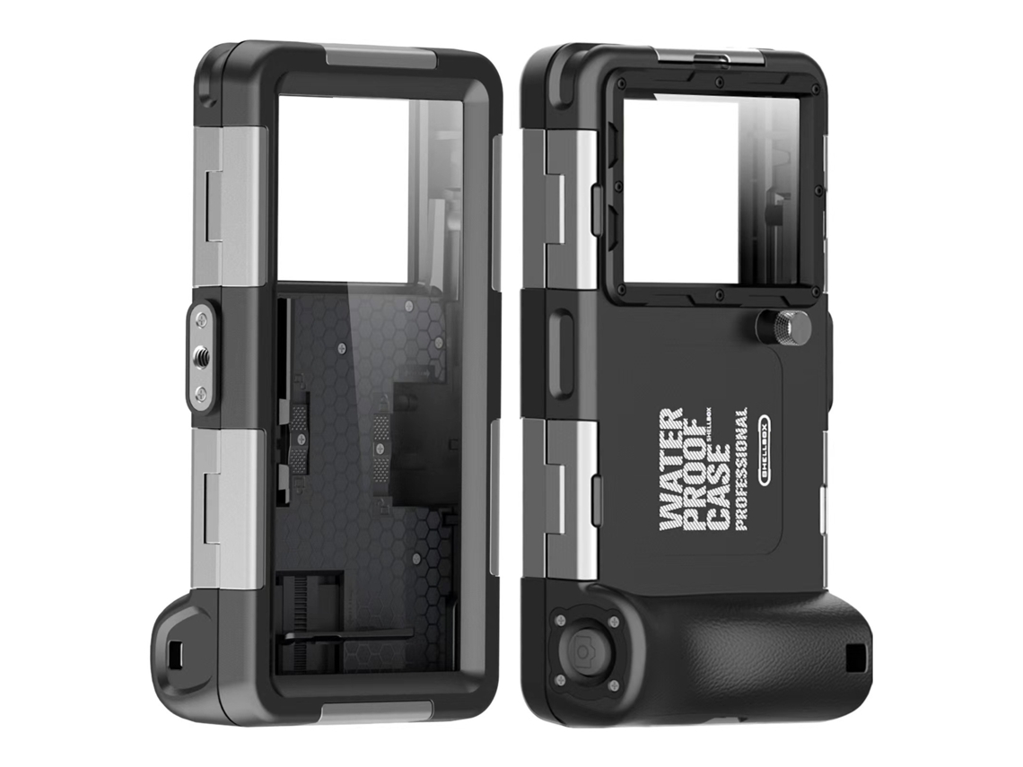 Capa Yuysan Compatível Com Iphone 6 Até Iphone 16 Pro Max, Impermeável Até 15m, Preto