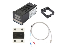 Kit Controlador de Temperatura Digital PID com SSR 25A e Termopar K M6 1m | S/MARCA