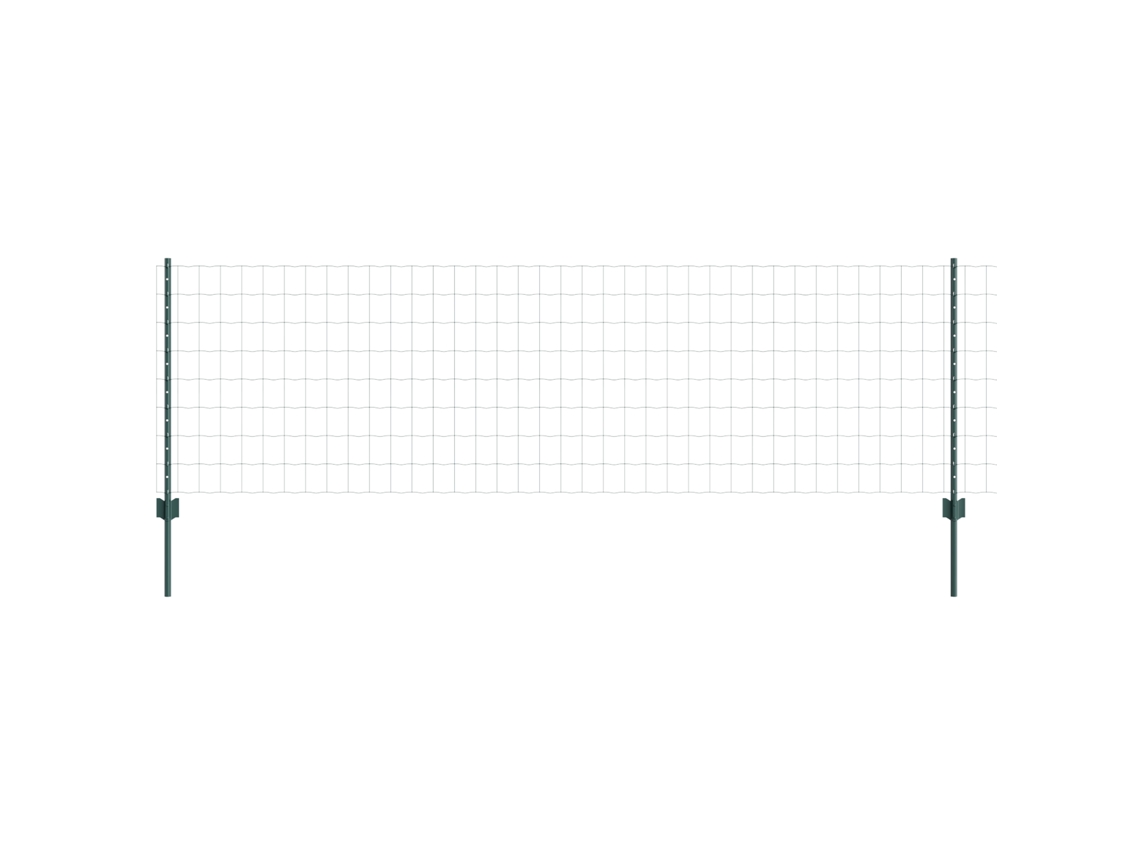 Conjunto 1 Barreira Externa Vidaxl Verde Aço (25 X 0,8 M)