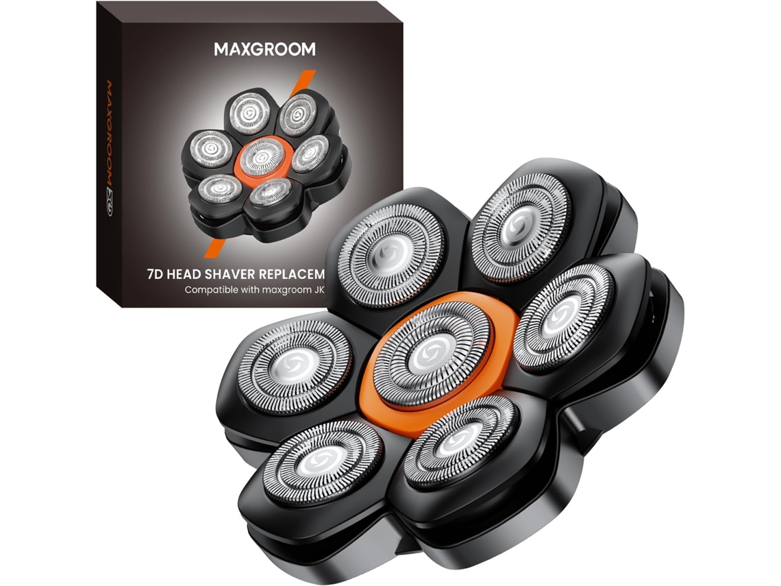 Replacement Head For Men Skull Shaver - 7d Floating Magnetic Washable