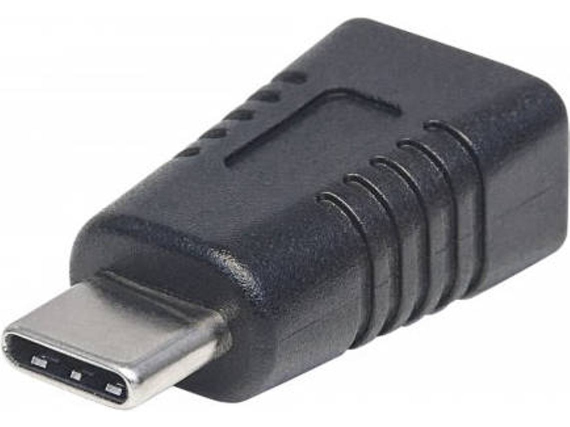 Cabo de Dados MANHATTAN (USB-C - Mini USB B - Preto)