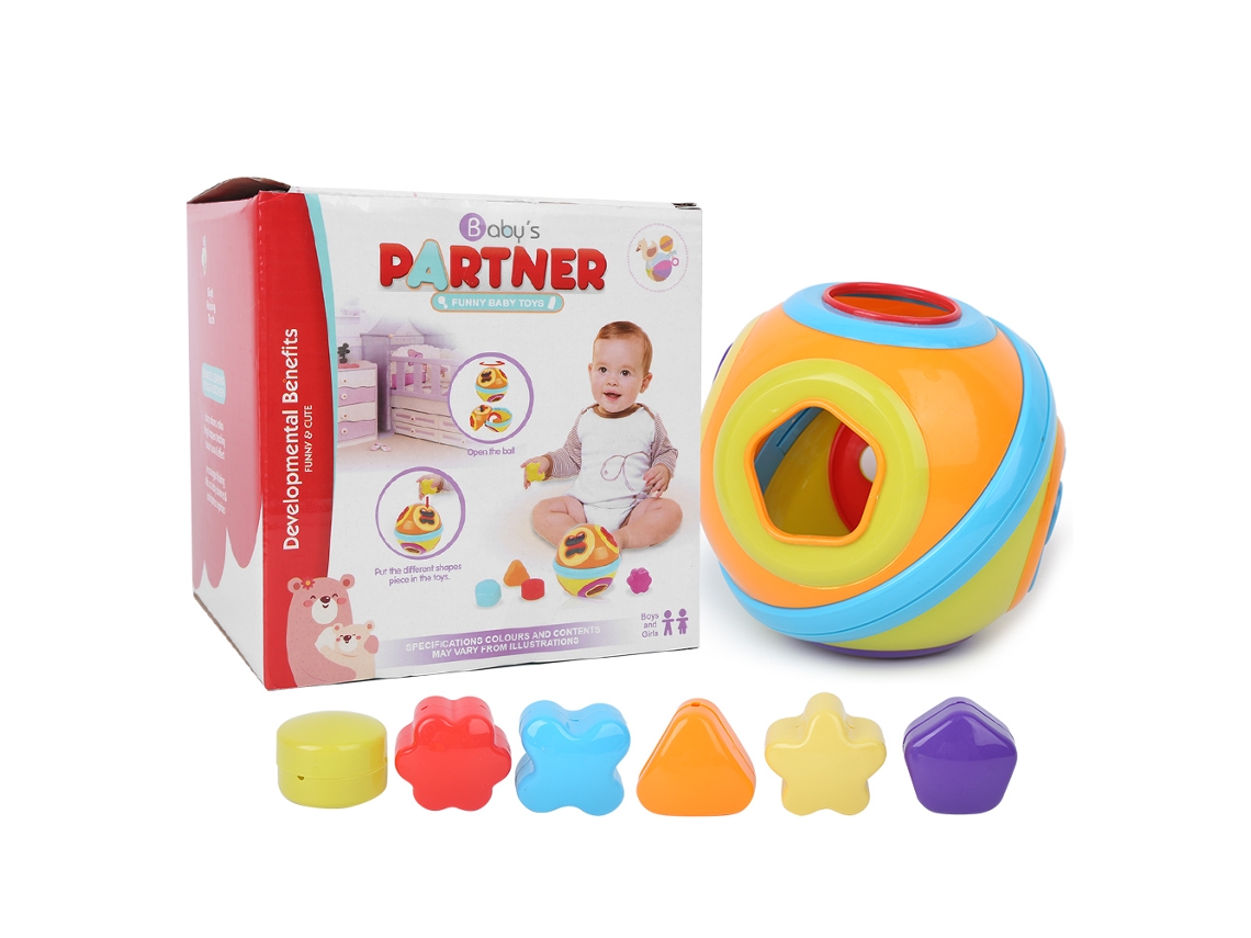 Mali brinquedo de Blocos para Bebê Figuras Geométricas Montagem Educação Precoce Grasp Toy 313 Bola Redonda