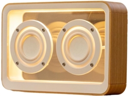 Caixa de Som Bluetooth Retro Transparente com Barra de Som Estéreo SFUSHOS