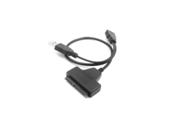 Cabo Adaptador Usb Para Disco Rígido De 2,5 Polegadas, Plug And Play, Em Cobre Preto.
