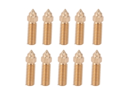 10 Peças De Bicos De Latão Para Extruder Resistente A Alta Temperatura Para Creality K1 Cr M4 Vyper Kobra 0.3mm