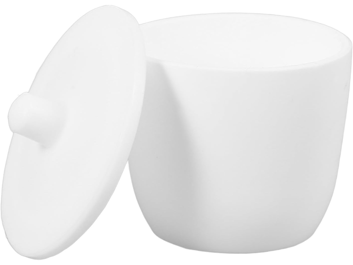 Cadinho De Ptfe De 30 Ml Com Tampa, Recipiente Resistente A Rachaduras.