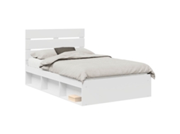 Estrutura da Cama com Cabeceira Branco 120 X 200 Cm MAISON EXCLUSIVE