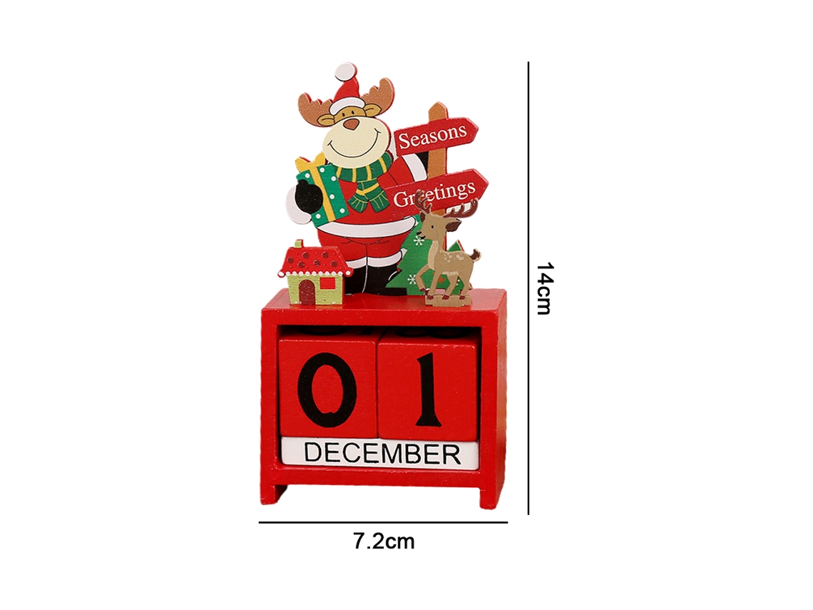 Decorações de Calendário Criativas de Madeira de Natal Style1