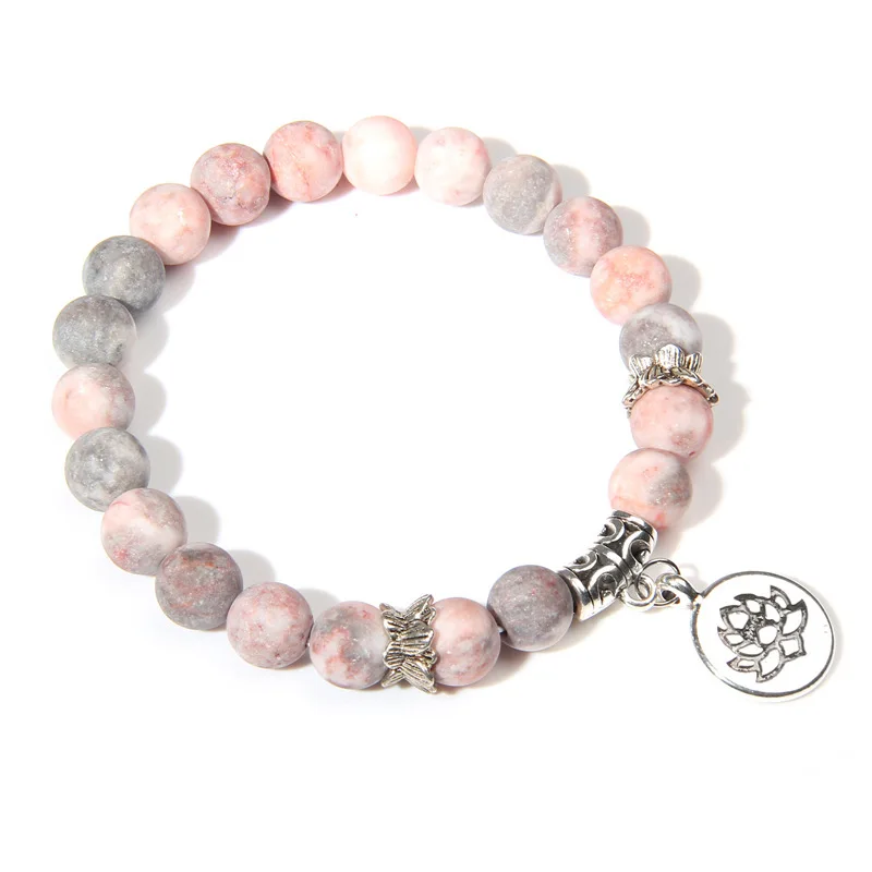 Pulseira De Lótus Budista Tibetana, Pulseira Amuleto De Chakra De Ioga