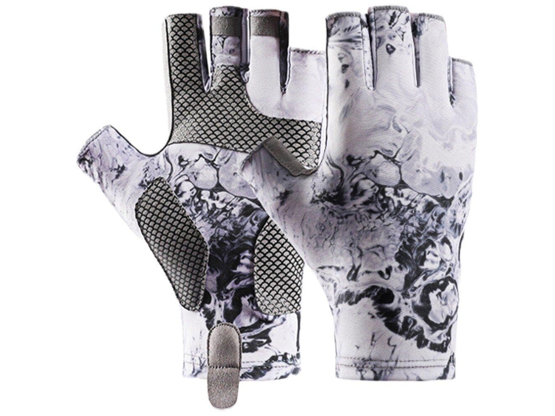 Luvas Sem Dedos com Proteção Uv Upf 50+. Unissex, Ideais para Atividades Ao Ar Livre, Caminhadas, Condução e Remo.