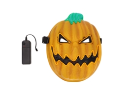 Máscara De Abóbora De Halloween Com 3 Modos De Luz Led Iluminada Para Adultos E Crianças Em Festas Assustadoras