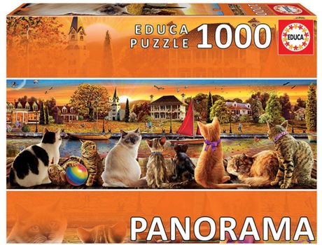 Puzzle 1000 Gatos No Casi Panorama
