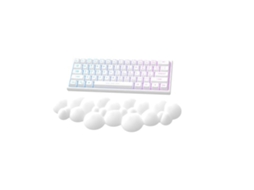 Lurelia Descanso De Pulso Ergonómico Para Teclado E Rato Branco Espuma Confortável
