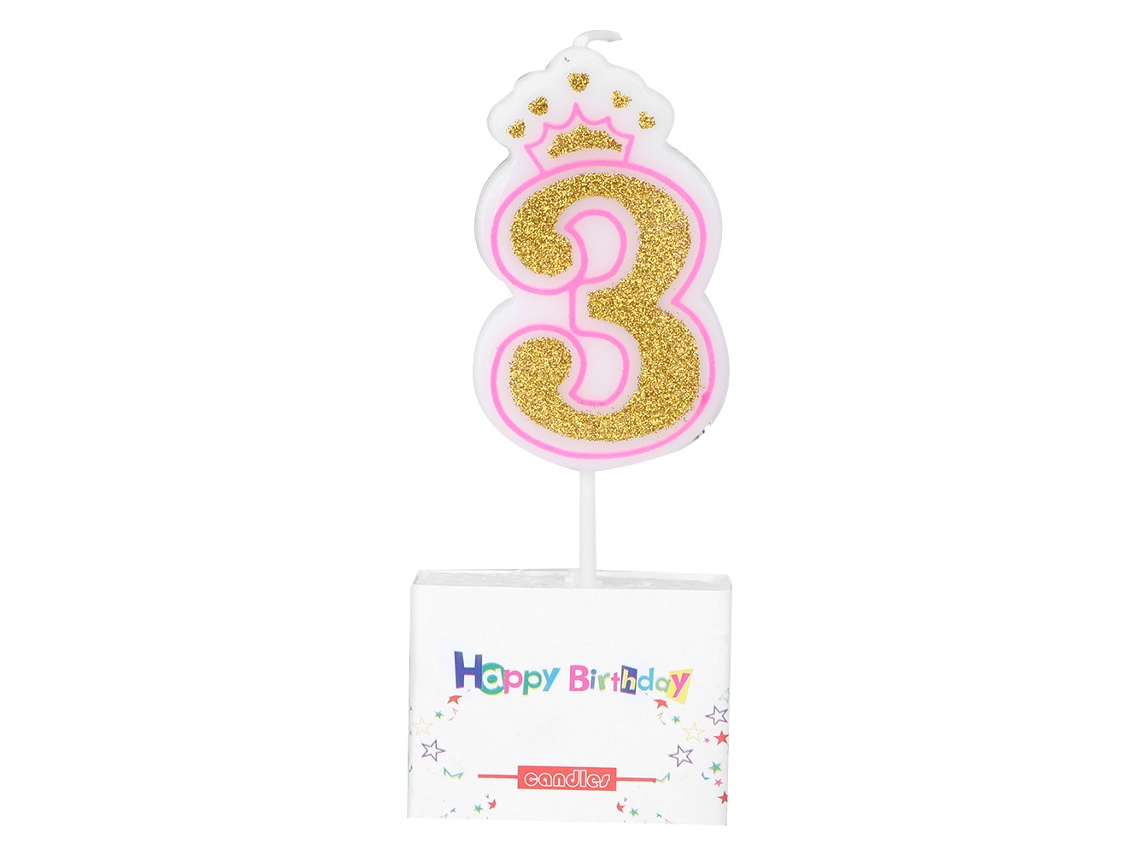 Laxiscreed Velas De Aniversário Para Crianças Com Números 0-8, Sem Fumace Para Festa De Menina