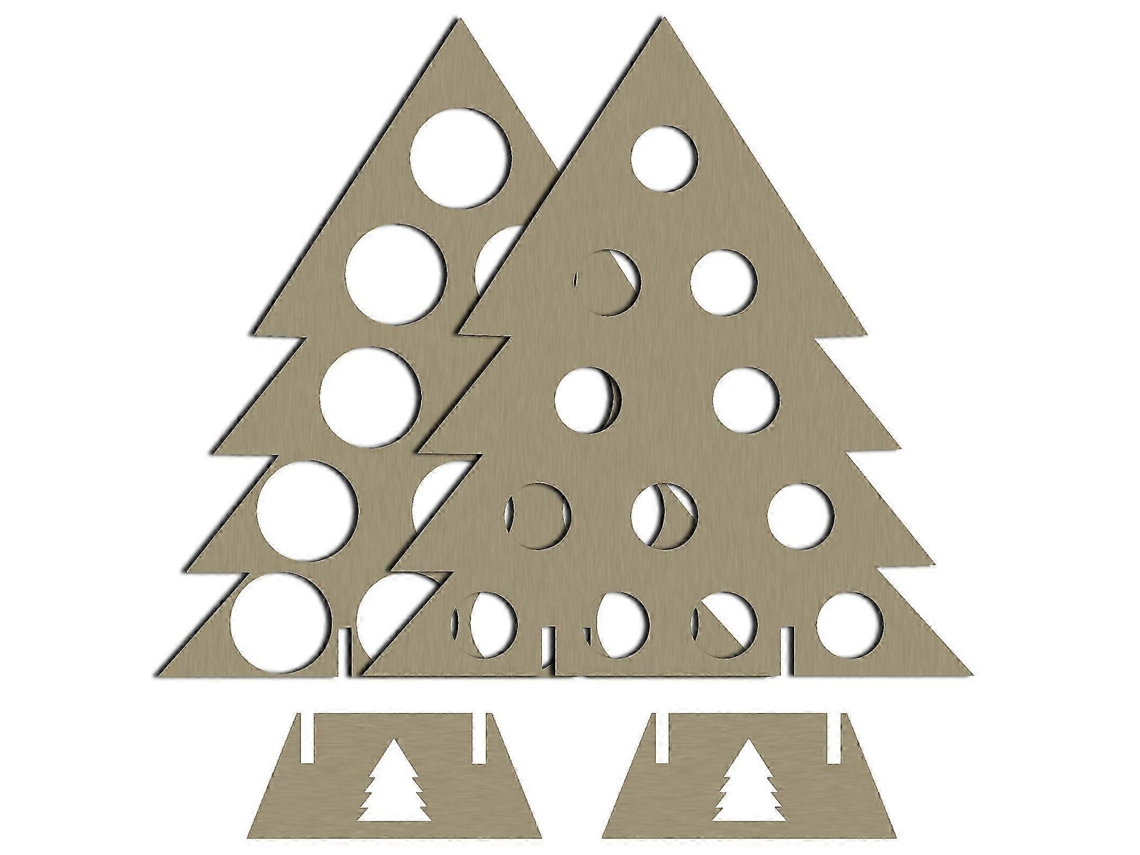 Adega De Natal Criativa Em Formato De Árvore Com Calendário Do Advento Para Decoração Natalina (vermelha)-aquaforge