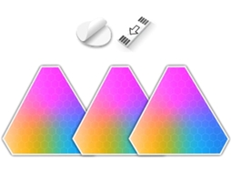 Luminária De Parede Triangular Inteligente Rgb Diy Com Led, Sincronização De Música Com Aplicativo, Gokoco