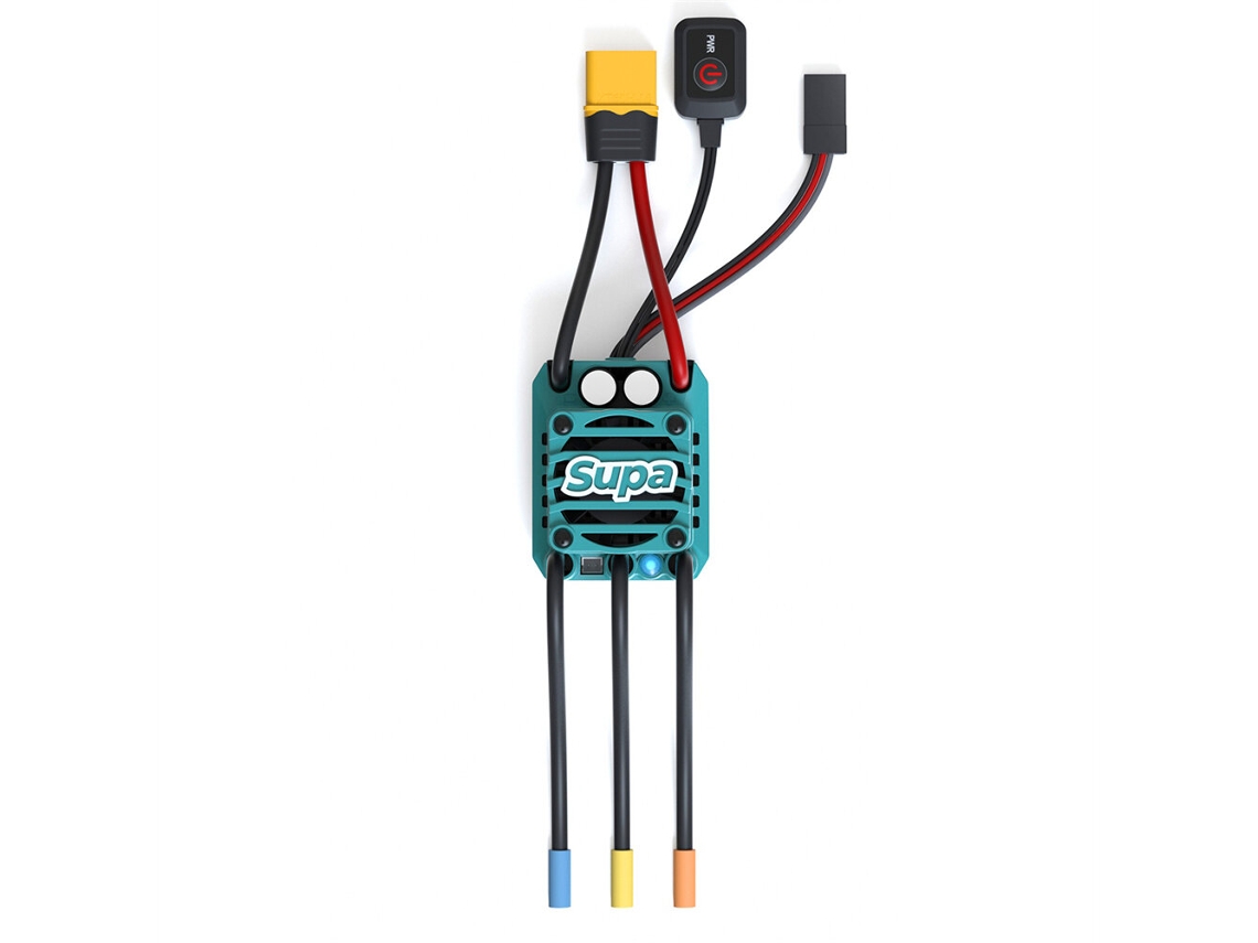 Escskyrc 300080 06 Furiax Supa 60a 2 3s Lipo Controlador de Velocidade Sem Sensor Esc para Carro de Turismo 1/10 e Camião de Percurso Curto MDUG