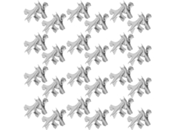 100 Presilhas Invisíveis De Aço Inoxidável De 3,0 Mm Para Rede Antifurto