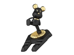 Suporte Para Celular Em Formato De Urso Fofo, Inovador, Multifuncional E Portátil, Com Design De Urso Lutador De Kung Fu.