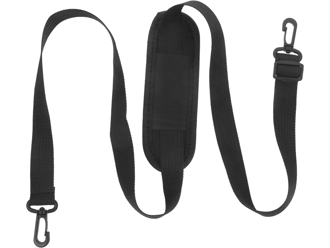Alça De Ombro Em Nylon Preto, Larga E Confortável, Com Acolchoamento