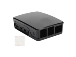 Caixa De Proteção Abs Preta E Branca Para Raspberry Pi 4b Brilvibera