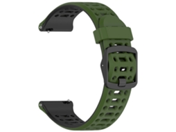 Pulseira Silicone 22mm Coros Pace 3 / Apex 46mm Verde Militar PANOONA | PANOONA