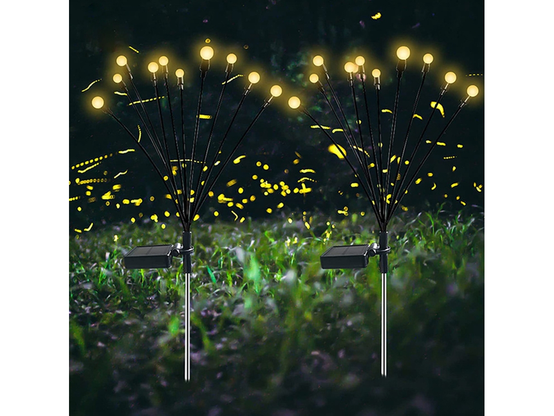 Lâmpada Solar Jardim Impermeável Ip65 Luz Quente | S/MARCA
