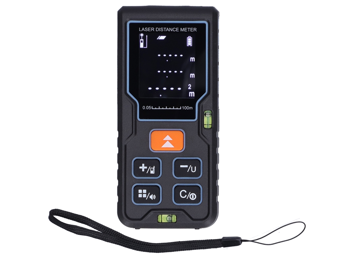 Medidor De Distância A Laser S100 100m Infrarrojo Equipamento De Medição Handheld